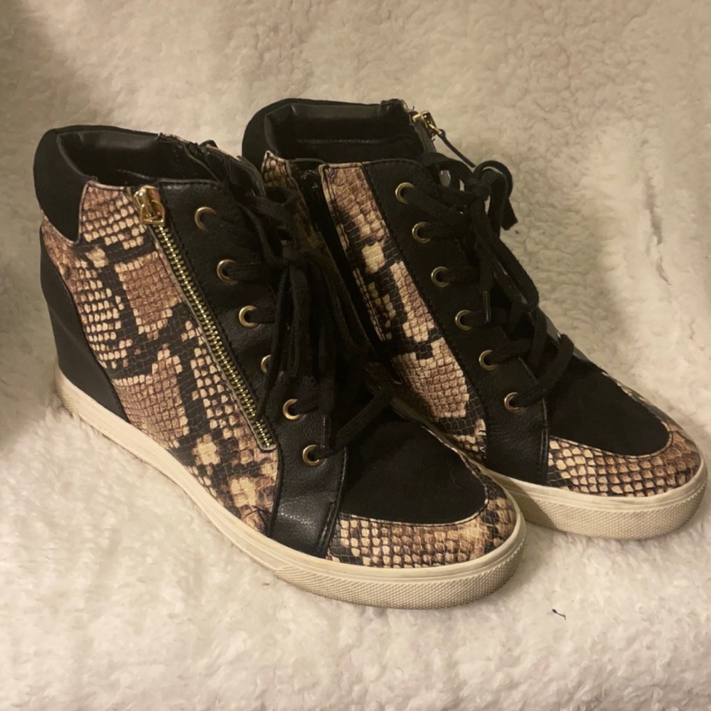 Aldo Fake “Snake” Print Sneakers